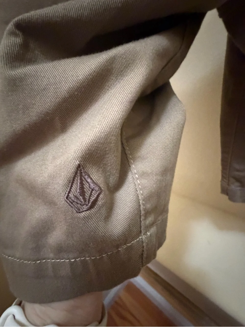 Volcom Men's Flat Front Shorts in Khaki